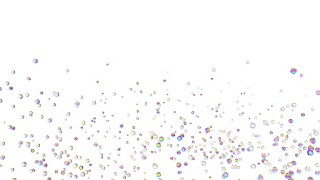 Fondo de gemas holográficas Ilustración 3d Fondo de pantalla abstracto de diamantes de imitación Pirámides multicolores del arco iris Cristales Diamantes Joyería Moda Fondo de formas geométricas simples