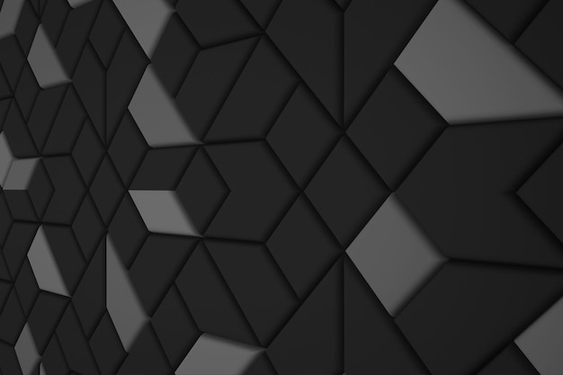 Fondo de geometría mínima monocromo oscuro