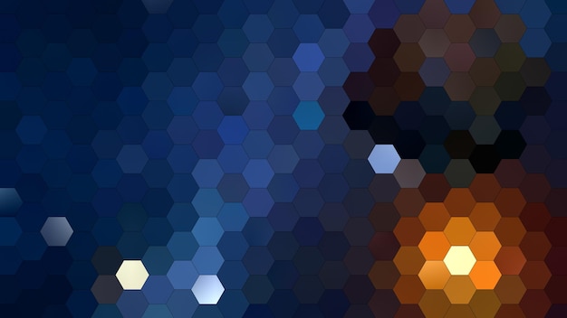 Fondo geométrico abstracto de 4K con un patrón de mosaico hexagonal