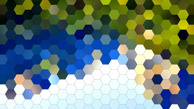 Fondo geométrico abstracto de 4K con un patrón de mosaico hexagonal