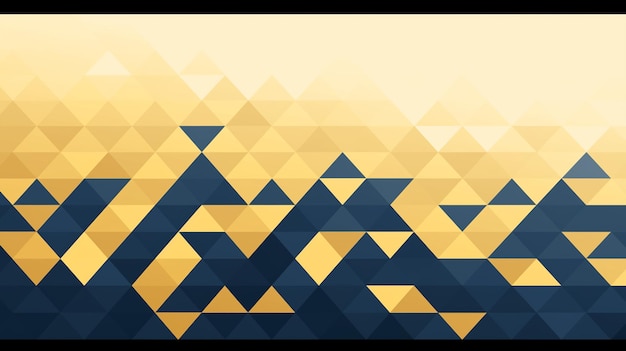 un fondo geométrico abstracto amarillo y azul con un patrón azul y amarillo