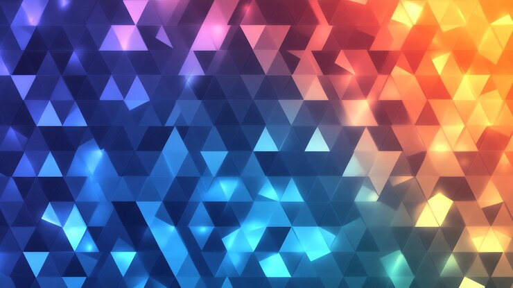Foto fondo geométrico abstracto con colores vibrantes