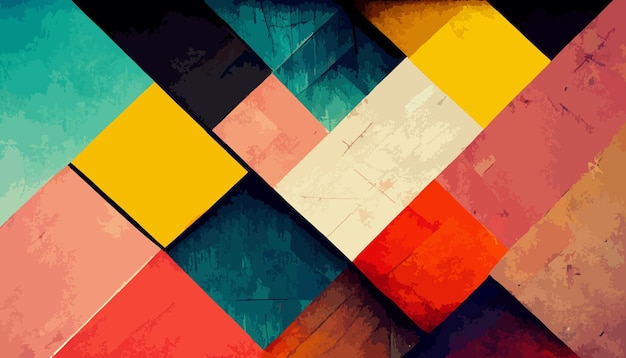 Fondo geométrico abstracto ilustración geométrica de colores