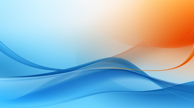 Un fondo geométrico abstracto naranja y azul