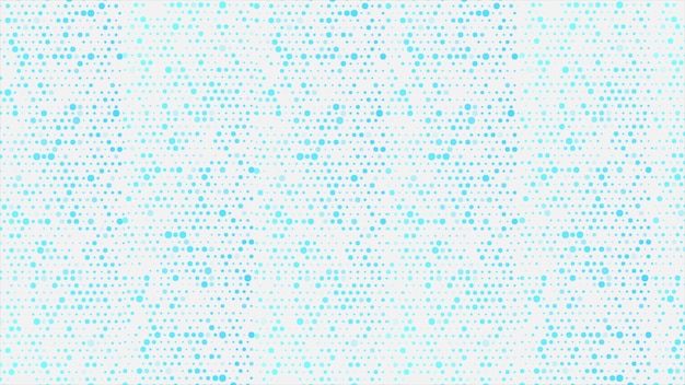 Fondo geométrico abstracto de puntos pequeños cian azul