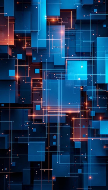Fondo geométrico azul abstracto