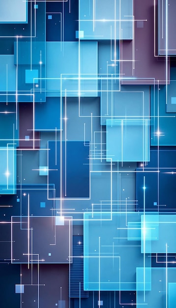 Fondo geométrico azul abstracto