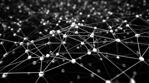 Fondo geométrico en blanco y negro