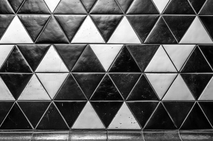 Foto fondo geométrico en blanco y negro
