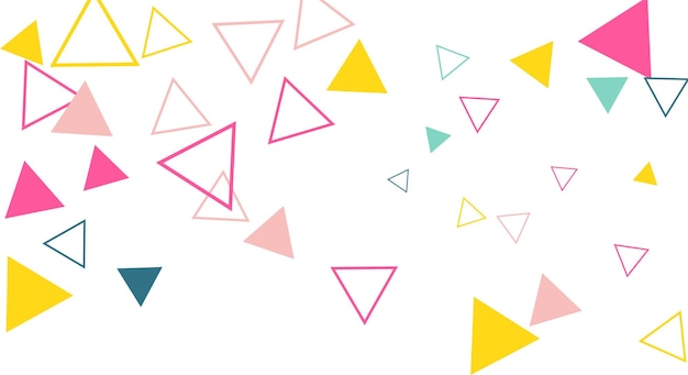 Fondo geométrico de color con triángulos Ilustración vectorial EPS 10