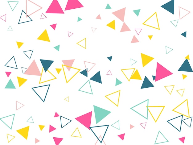 Fondo geométrico de color con triángulos Ilustración vectorial EPS 10
