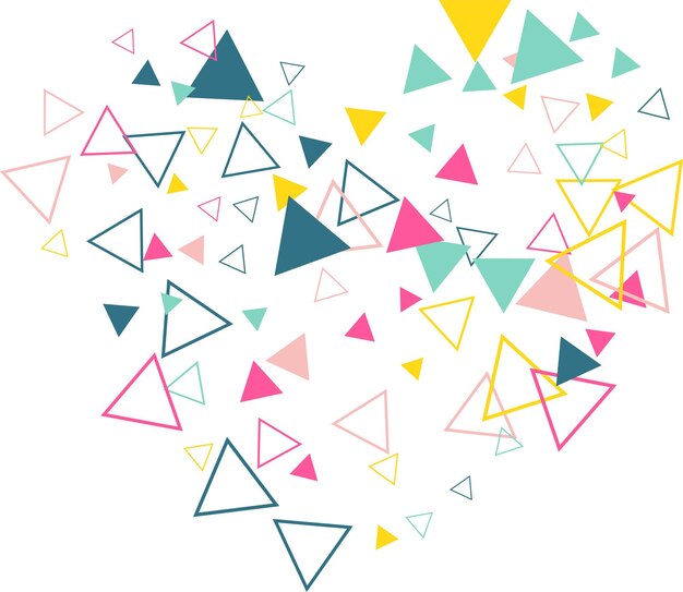 Fondo geométrico de color con triángulos Ilustración vectorial EPS 10