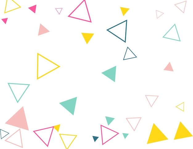 Fondo geométrico de color con triángulos Ilustración vectorial EPS 10