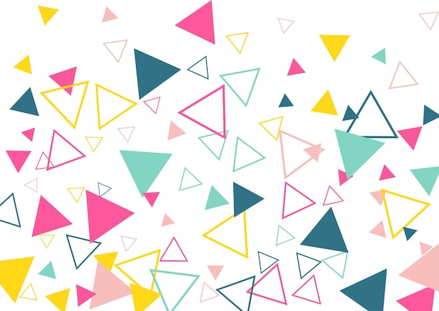 Fondo geométrico de color con triángulos Ilustración vectorial EPS 10