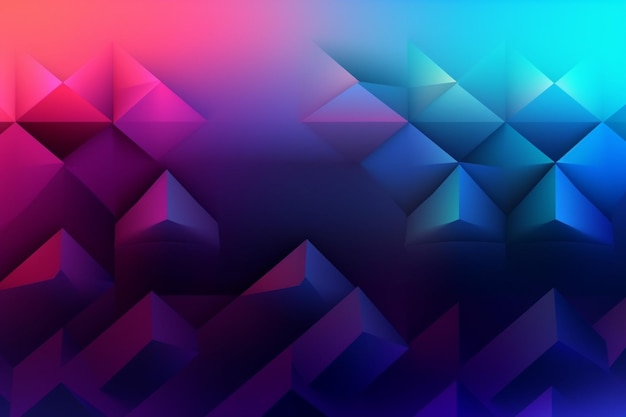 Fondo geométrico degradado 3d