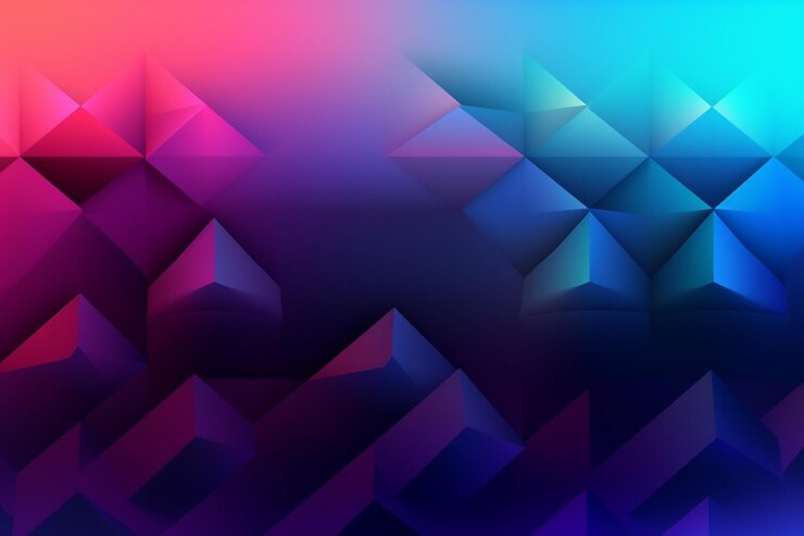 Foto fondo geométrico degradado 3d