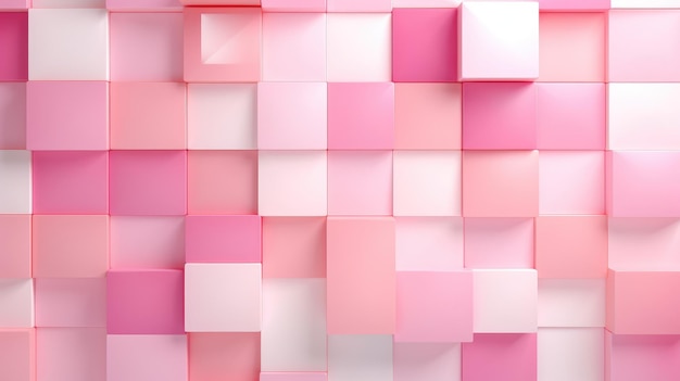 fondo geométrico moderno con cuadrados y rectángulos rosas superpuestos
