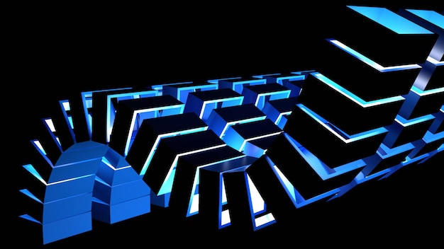 Fondo geométrico y papel tapiz de Print3d