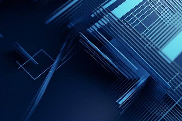 Fondo geométrico con rayas azules