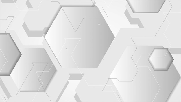 Fondo geométrico técnico abstracto gris