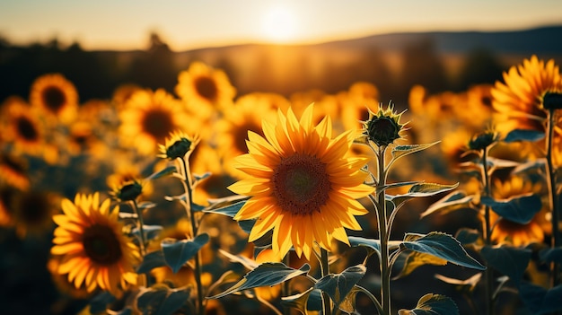 Fondo de girasol