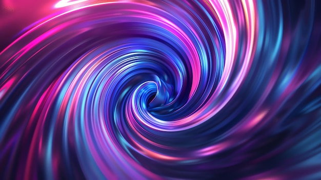 Un fondo giratorio abstracto de tonos azules y rosados