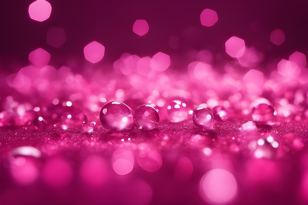 Un fondo glamoroso de bokeh rosa