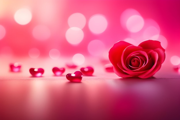 Un fondo glamoroso de bokeh rosa