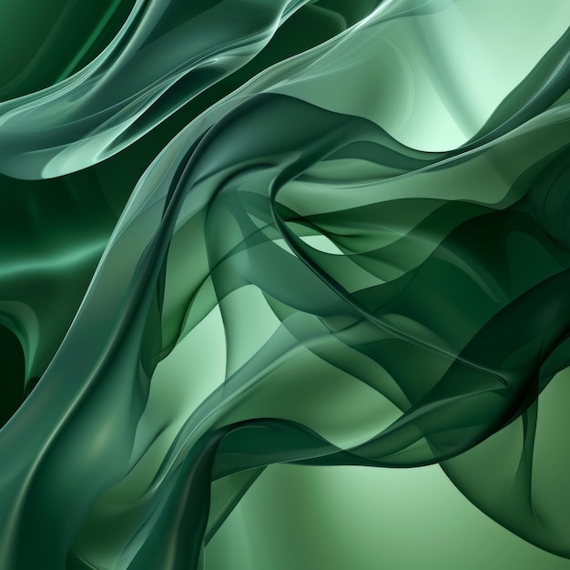 Fondo de glassmorphism verde esmeralda sereno para un aspecto tranquilo y moderno