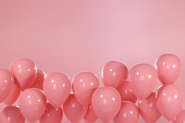 Fondo de globos de colores brillantes