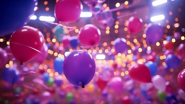 fondo de globos de colores