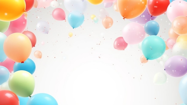 fondo de globos de colores