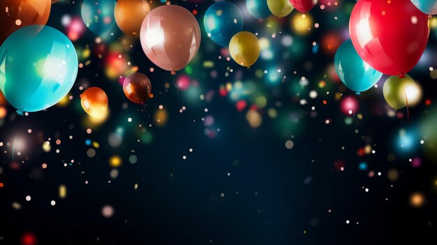 fondo de globos de colores