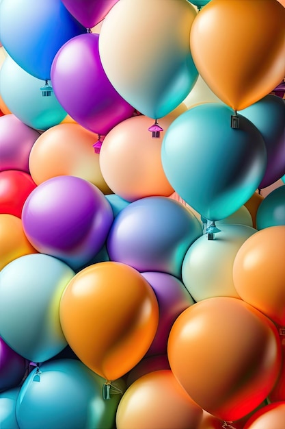 Fondo de globos de colores