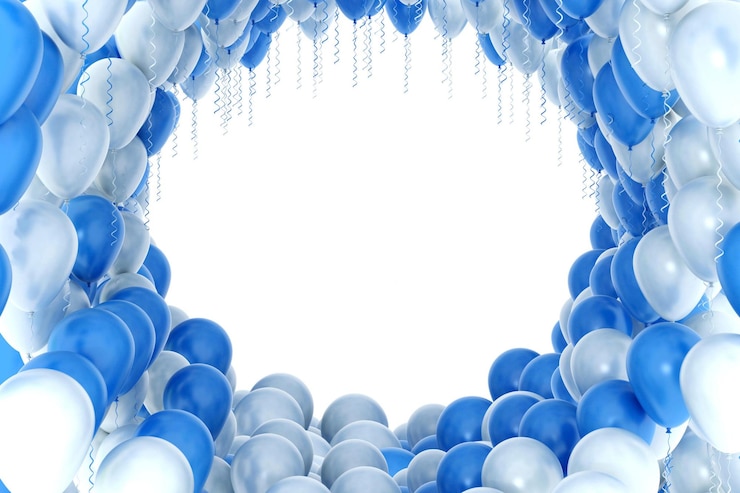 Foto el fondo de los globos de la fiesta