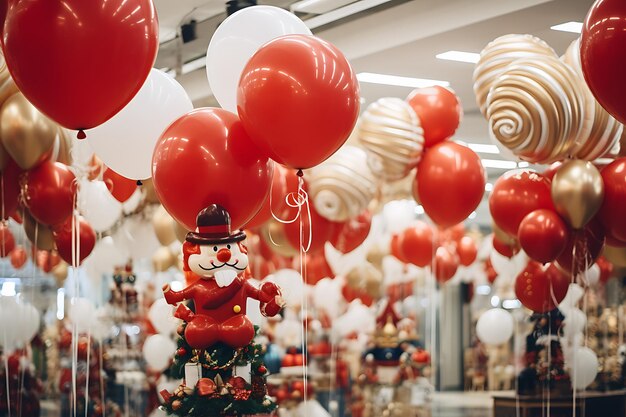 El fondo de los globos de Navidad