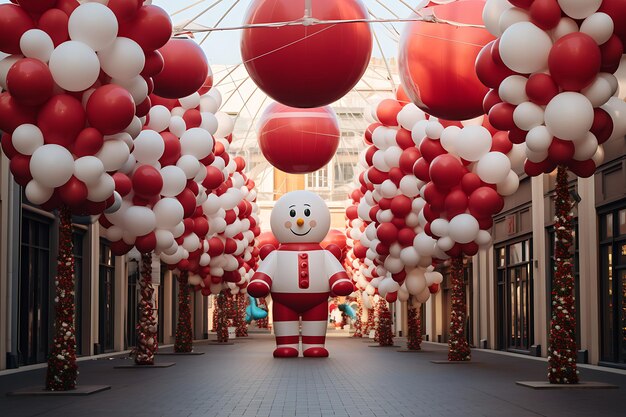 El fondo de los globos de Navidad