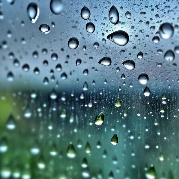 Fondo de gotas de agua azules