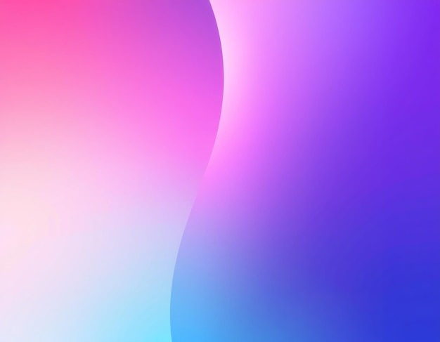 Fondo de gradiente abstracto con una línea curva que divide los tonos rosa y púrpura