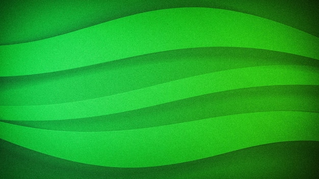 Fondo de gradiente abstracto con tonos verdes vibrantes con una textura granulada y patrones de ondas suaves y fluidas perfectos para diseños modernos refrescantes