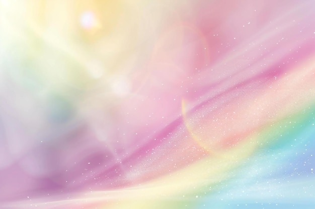 Fondo con gradiente de arco iris pastel colores suaves claros estandarte borroso minimalista con espacio para
