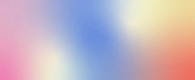 Fondo de gradiente azul naranja-rosa suave con textura de grano de ruido