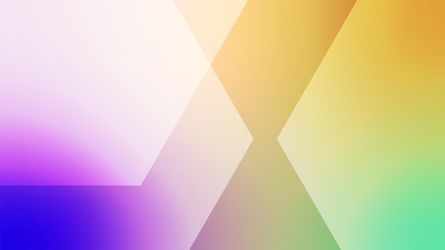 fondo de gradiente de color de hexágono multicolor