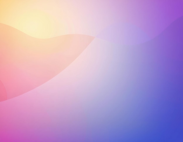 Fondo de gradiente colorido abstracto con transición suave de amarillo a púrpura