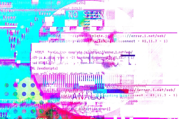 Fondo gradiente con efecto de glitch patrón universal
