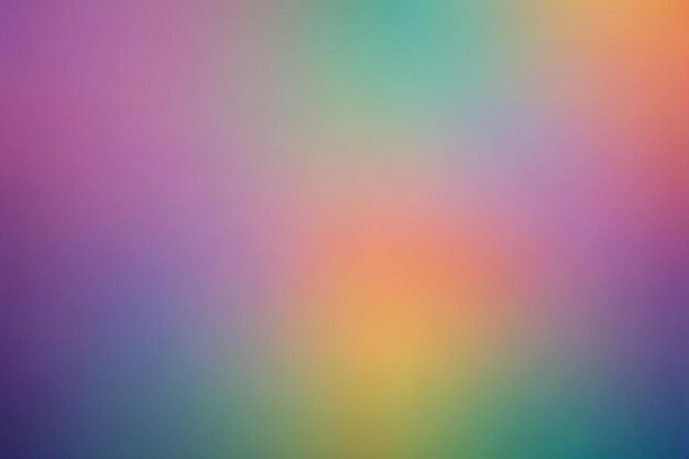 Fondo de gradiente granulado vibrante con tonos de naranja azul verde púrpura suave para el diseño web