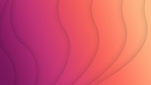 el fondo de gradiente ondulado de medio tono púrpura naranja.