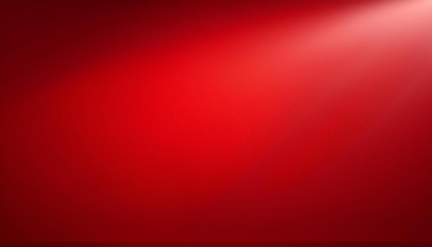 Fondo de gradiente rojo simple y limpio con un haz de luz enfocado en una dirección dura