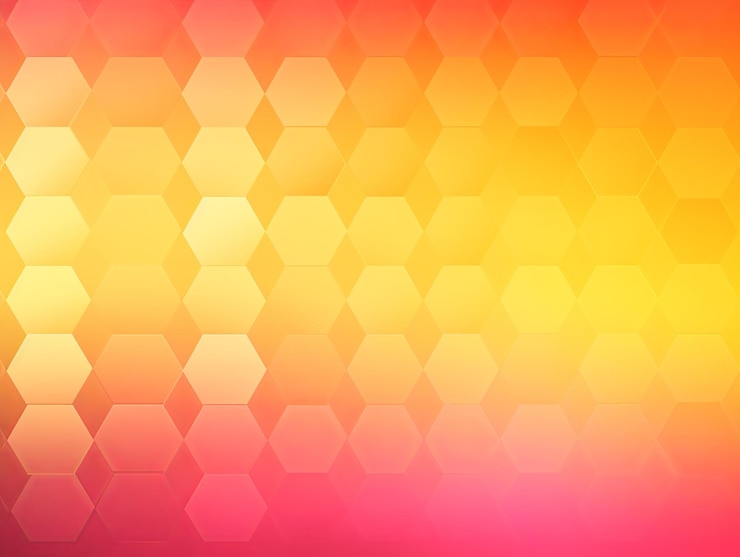 Foto fondo de gradiente rosa y amarillo con un patrón hexagonal en una ilustración vectorial ar 43 v 52 id de trabajo 685f214cfa8d45f5bd13a55831433b73