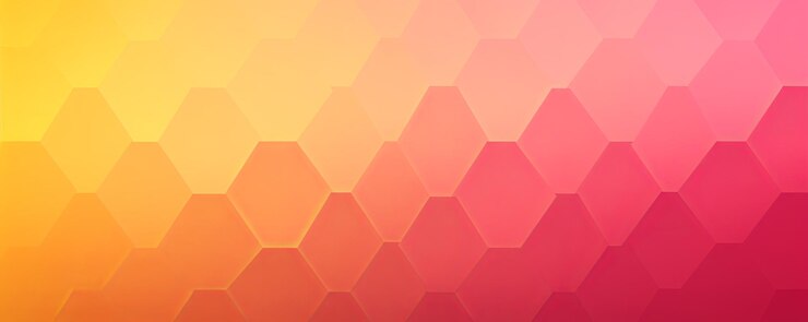 Foto fondo de gradiente rosa y amarillo con un patrón hexagonal en una ilustración vectorial ar 52 v 52 id de trabajo 2cb4addab7bf4ac8b899a08d1a6b084d